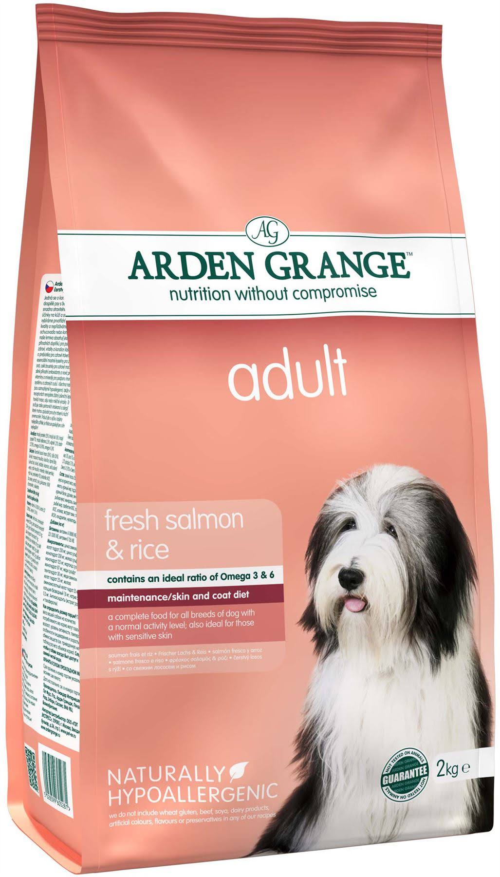 Arden Grange Adult Fresh Dog Food - Salmon & Rice, 2kg