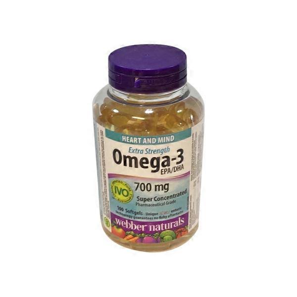 Webber Naturals Omega 3 Extra Strength Dietary Supplement - 700mg, 100ct