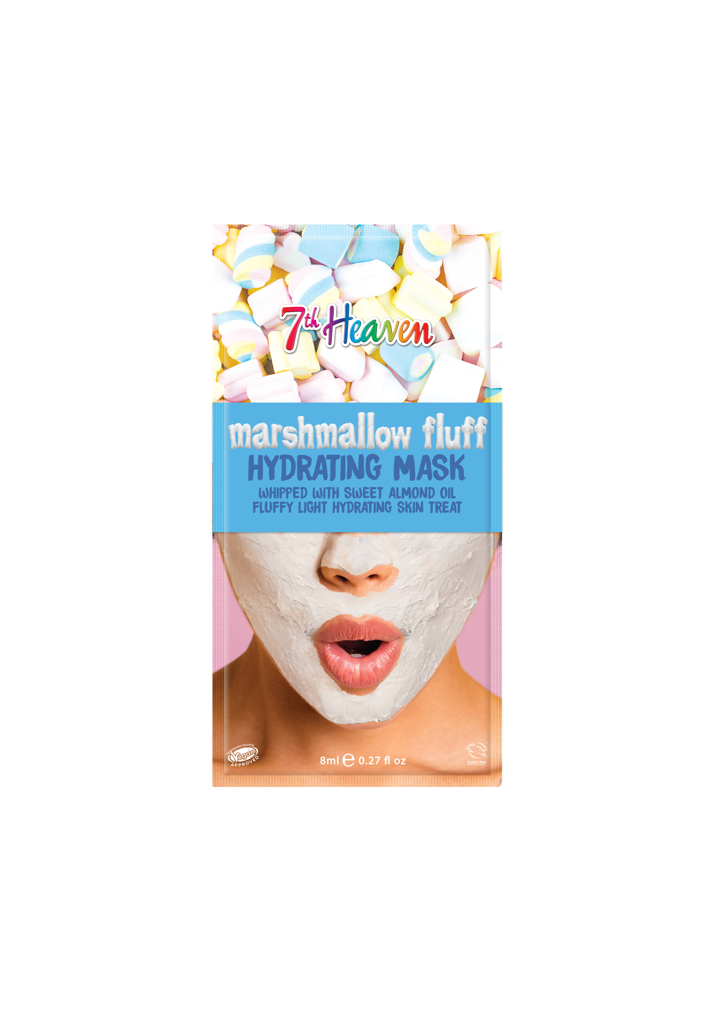 Montagne Jeunesse 7th Heaven Marshmallow Fluff Face Mask With Sweet almond Oil & Aloe Vera To Hydrate & Moisturise Skin | Ideal For All Skin Types