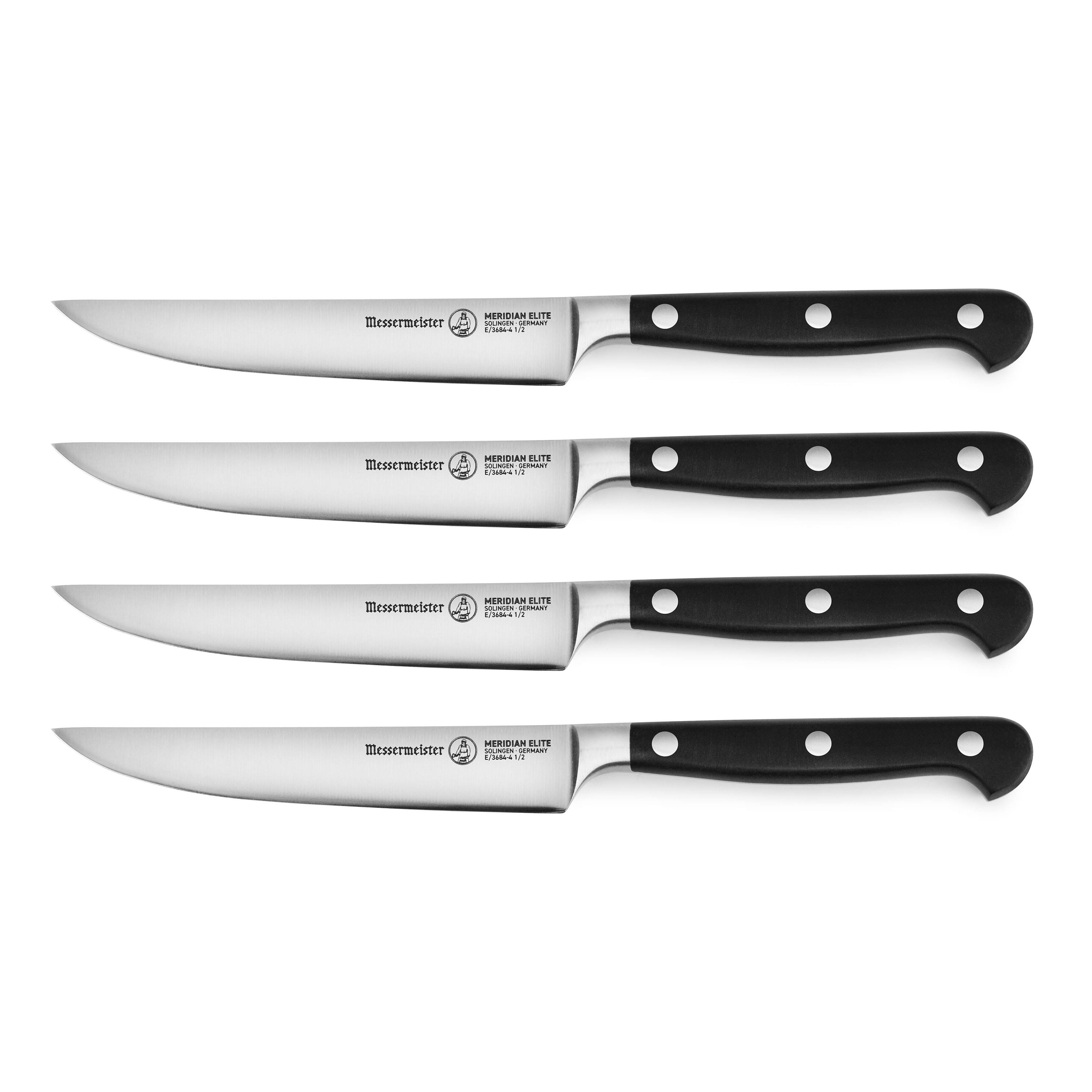 Messermeister Meridian Elite - Non-Serrated Steak Knife Set