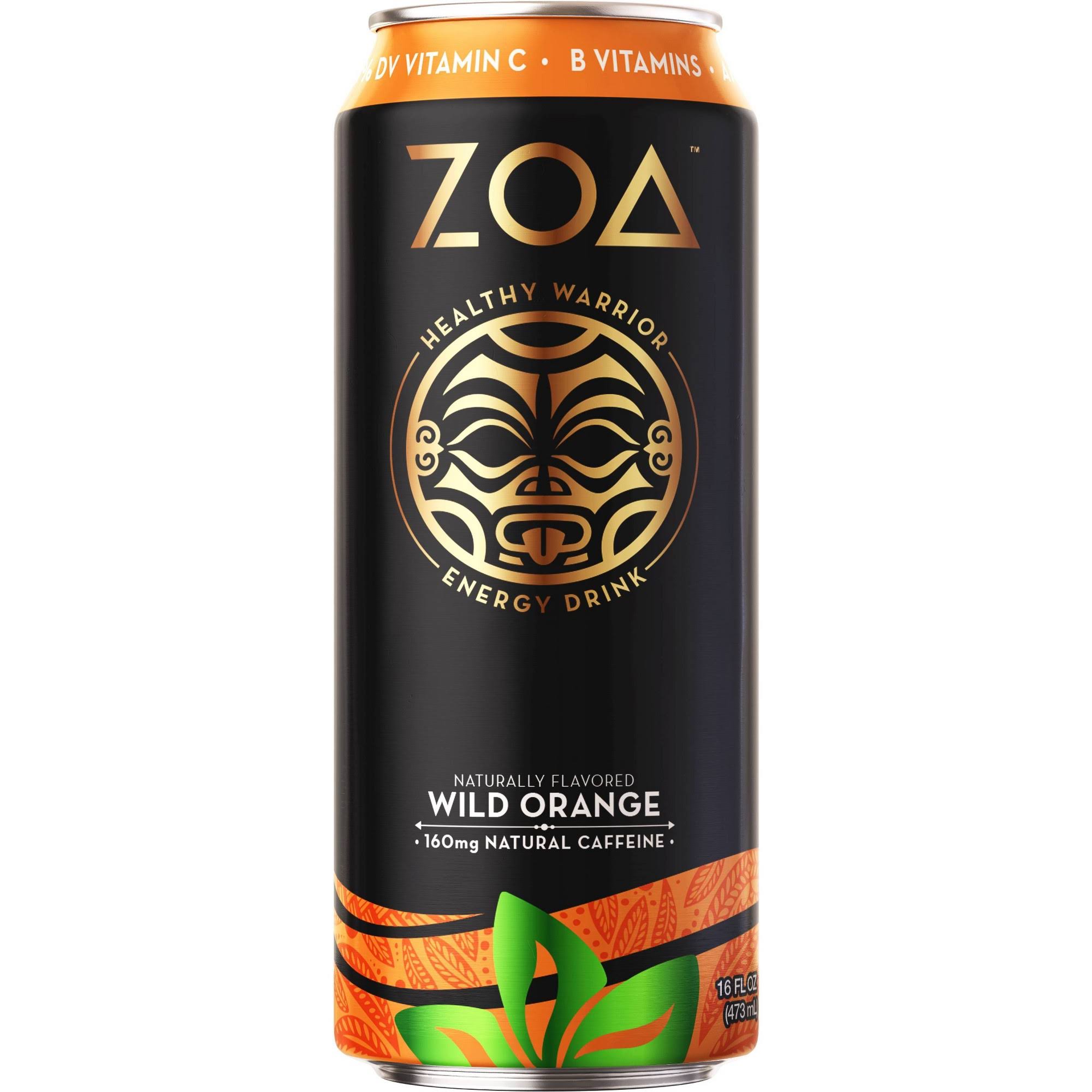 Zoa Energy Drink, Wild Orange - 16 fl oz