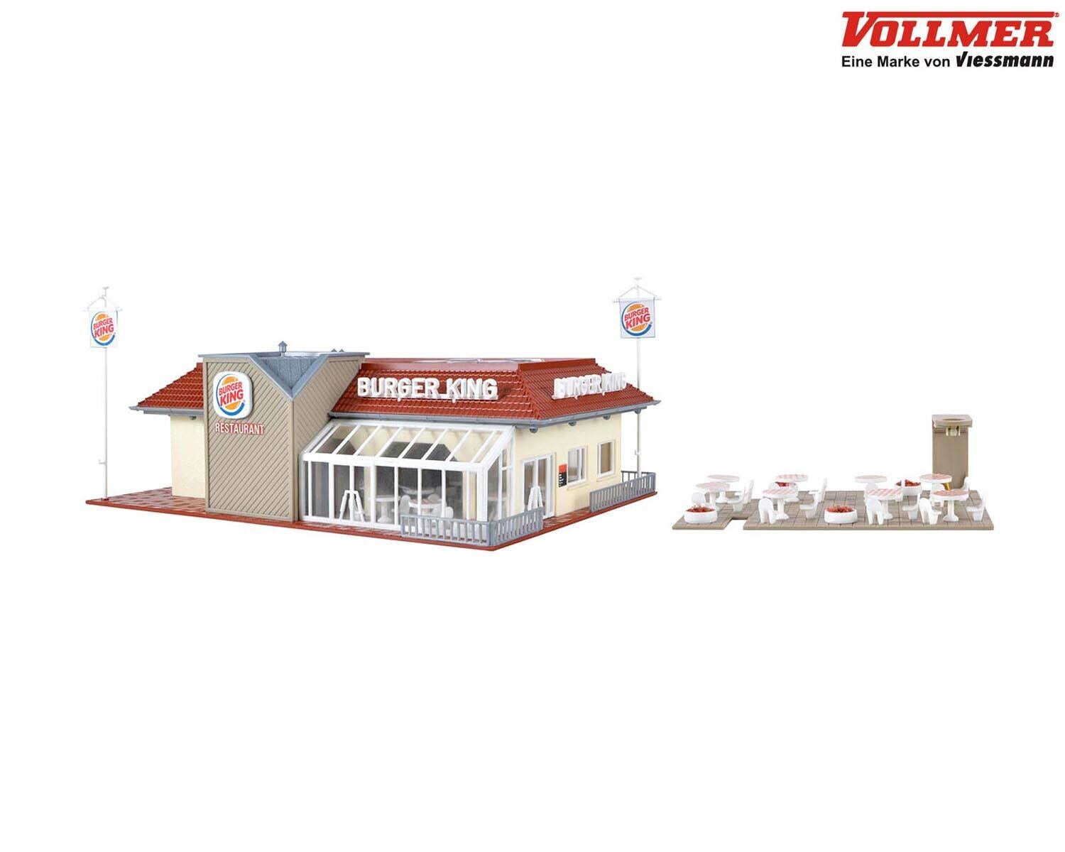 Vollmer 43632 H0 Burger King Fast Restaurant