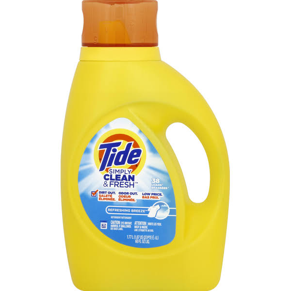 Tide Simply Clean & Fresh Liquid Laundry Detergent - Refreshing Breeze, 60oz