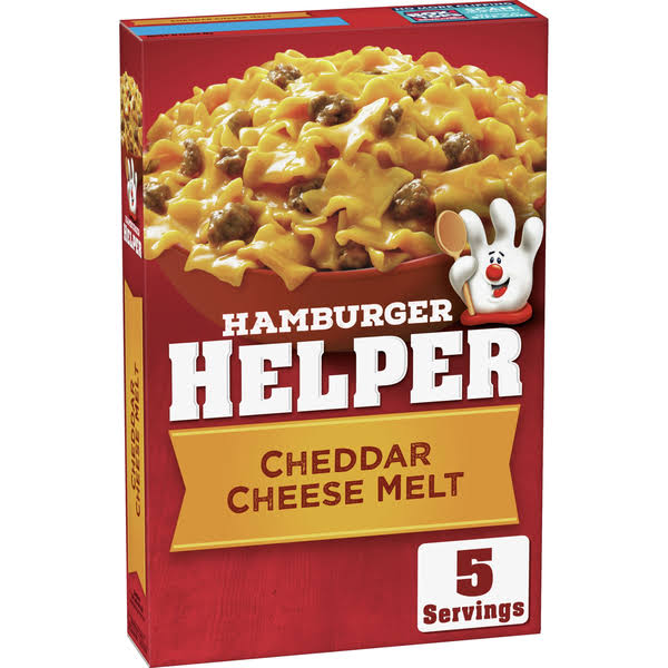 Hamburger Helper Cheddar Cheese Melt Pasta and Sauce Mix - 4.7oz