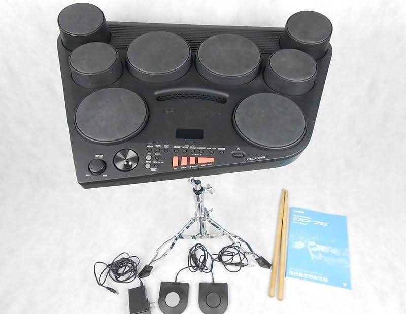Yamaha DD75 Portable Digital Electronic Drum Set - with 2 Pedals and Drumsticks