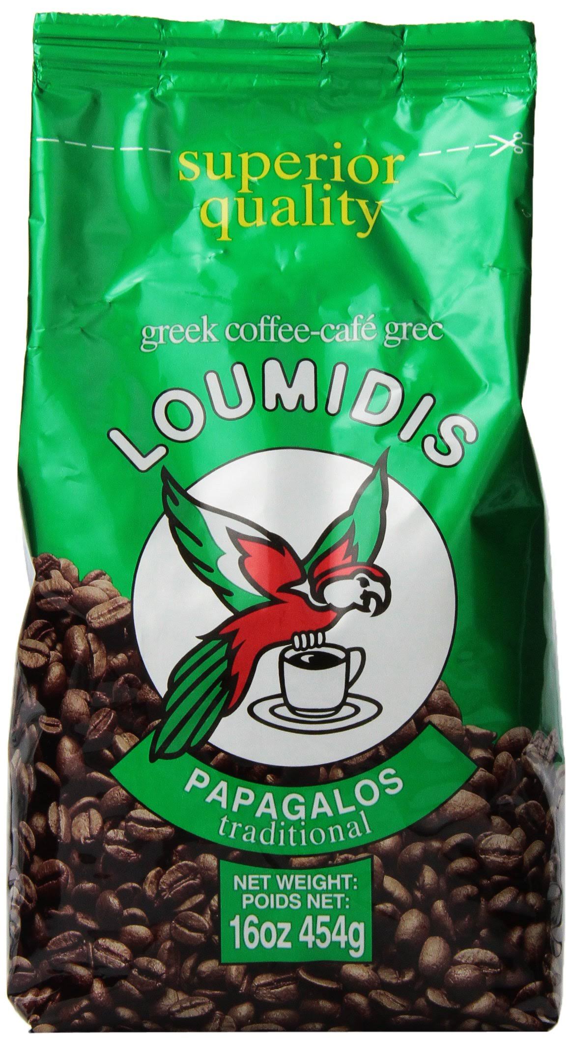 Loumidis Papagalos Traditional Greek Coffee - 16oz