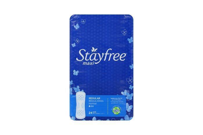 Stayfree Maxi Pads - Regular Absorbency, 24ct