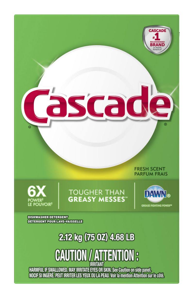 Cascade Powder Dish Detergent - 75oz, Fresh Scent