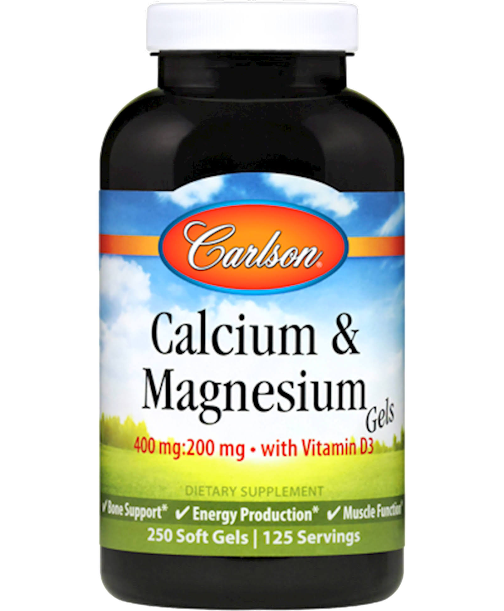 Carlson Labs Liquid Cal-mag Dietary Supplement - 250ct