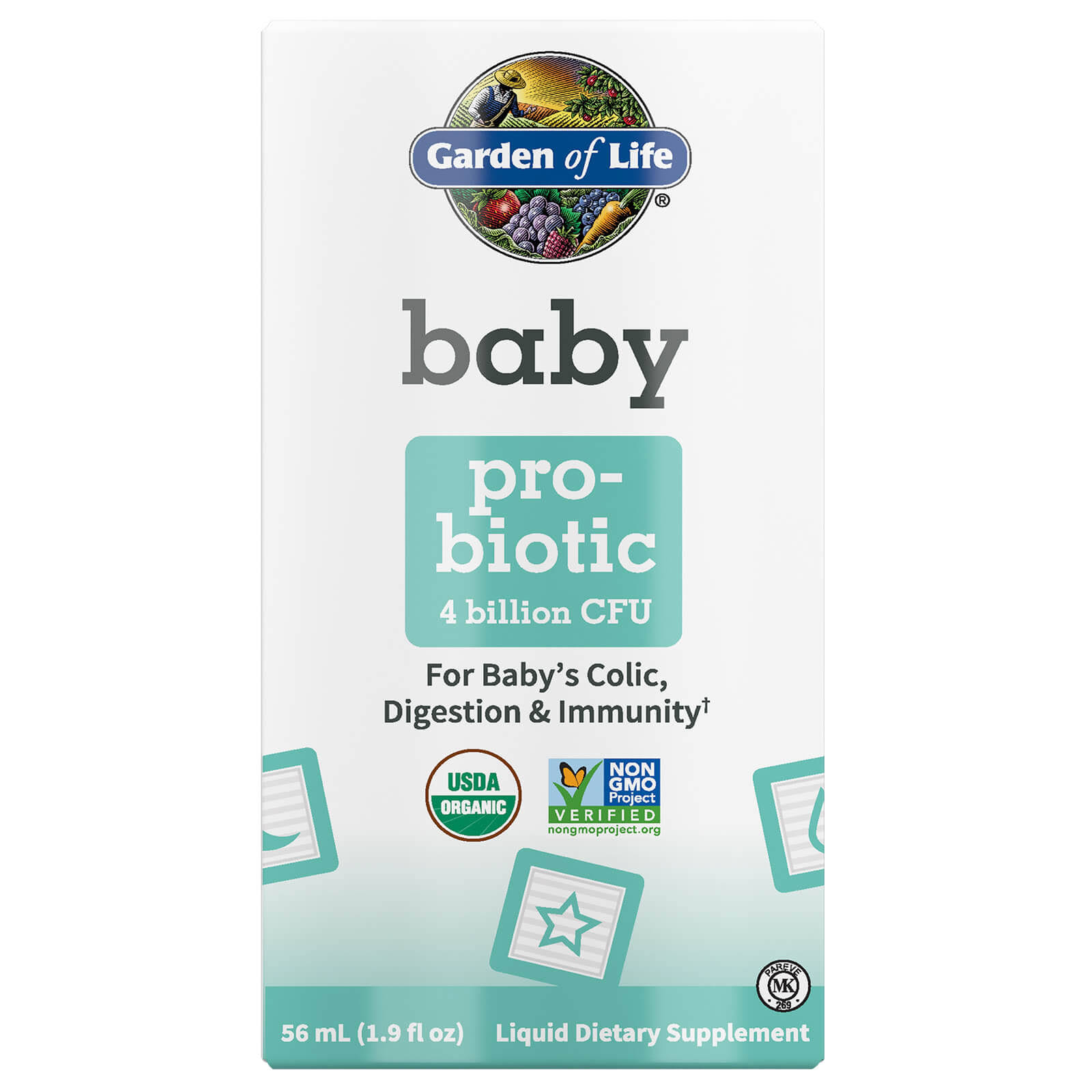 Garden of Life - Baby Probiotic, 4 Billion CFU - 1.9 fl. oz (56 ml)