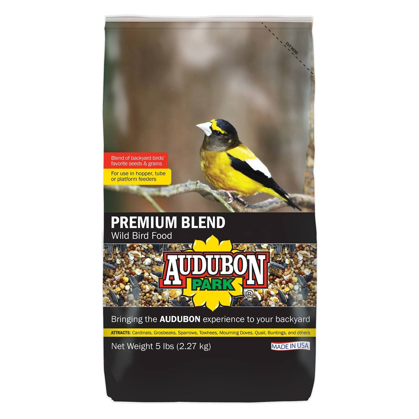 Audubon Park Premium Blend Wild Bird Food - Yellow, 5lbs