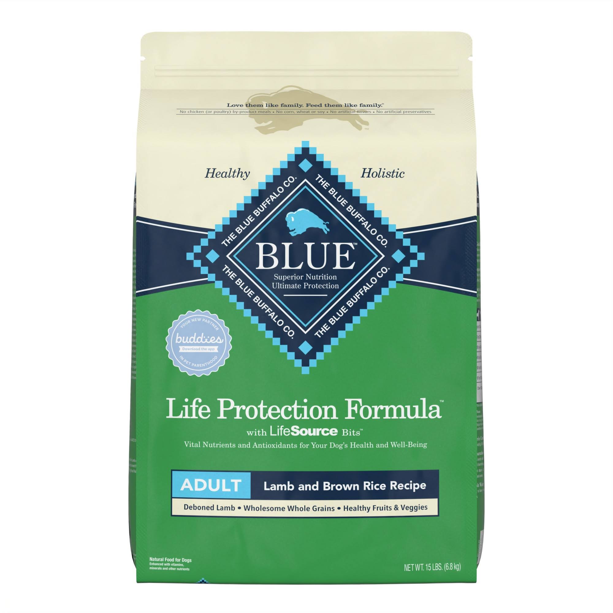 Blue Buffalo Life Protection Dog Food - Lamb and Brown Rice, Adult, Dry