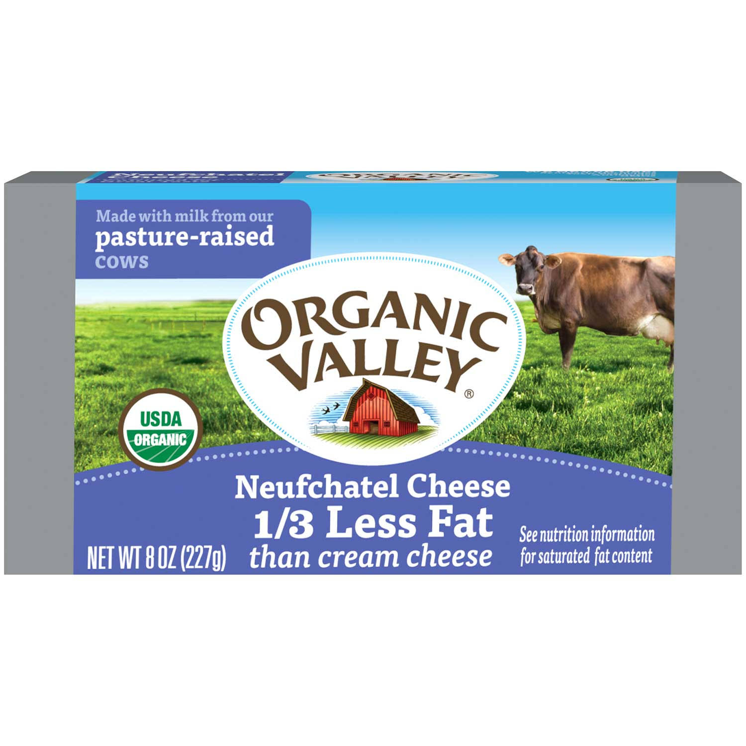 Organic Valley: Organic Neufchatel Pasteurized Cream Cheese, 8 oz