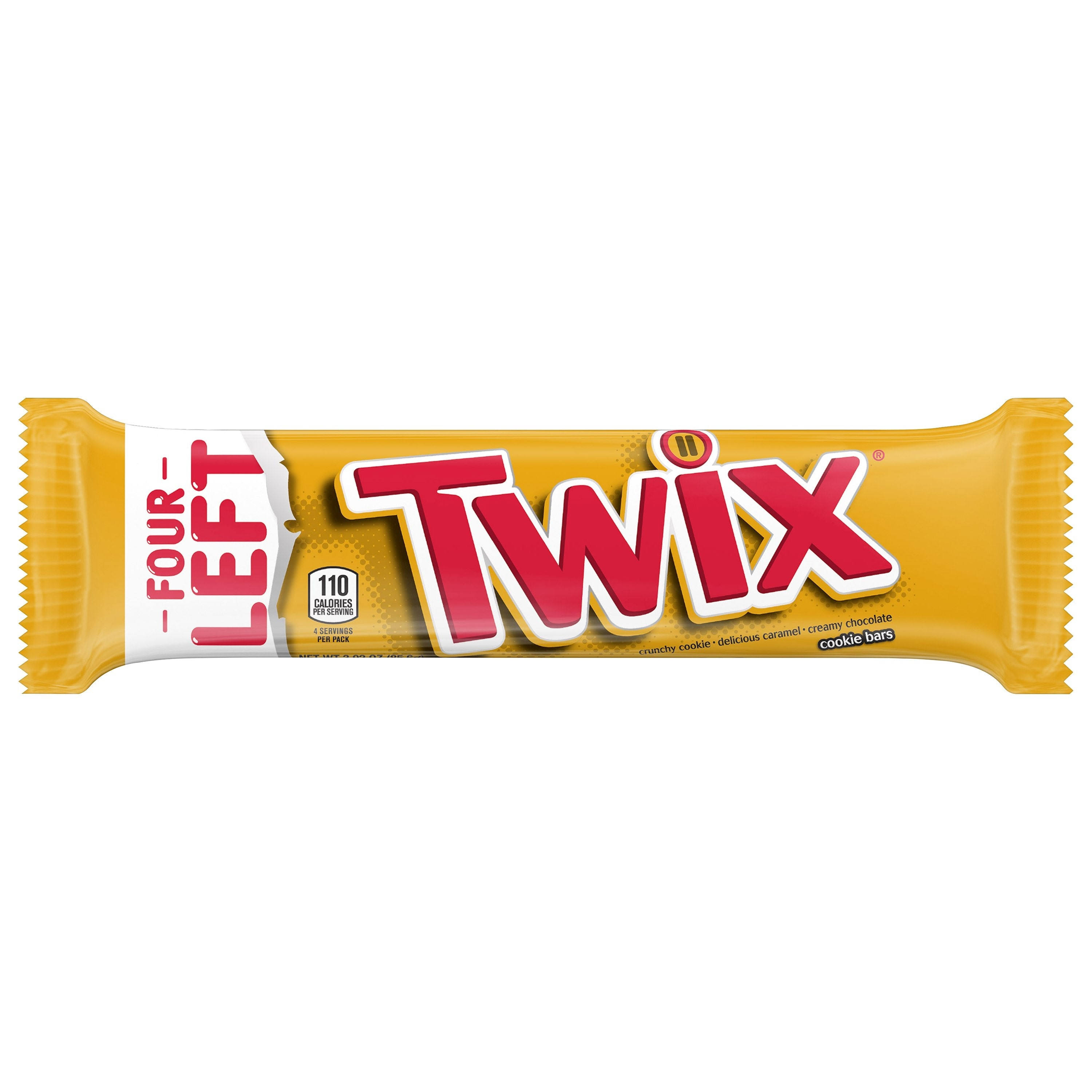 Twix Caramel & Milk Chocolate Cookie Bars - 4 Pack