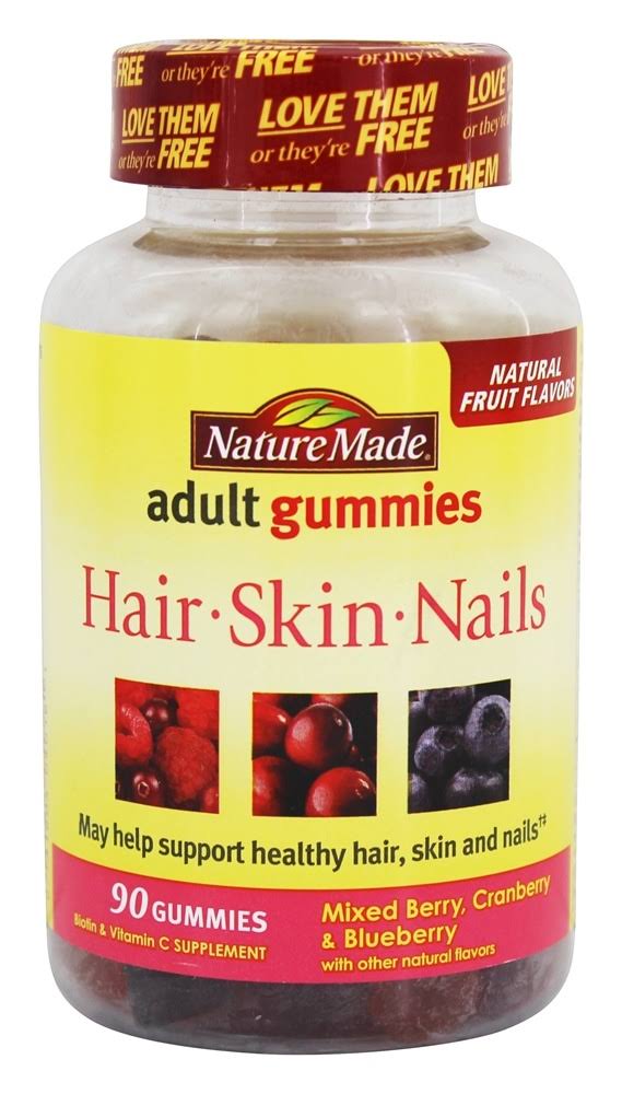 Nature Made Nails Adult Gummies - Mixed Berry, Cranberry and Blueberry, 90ct
