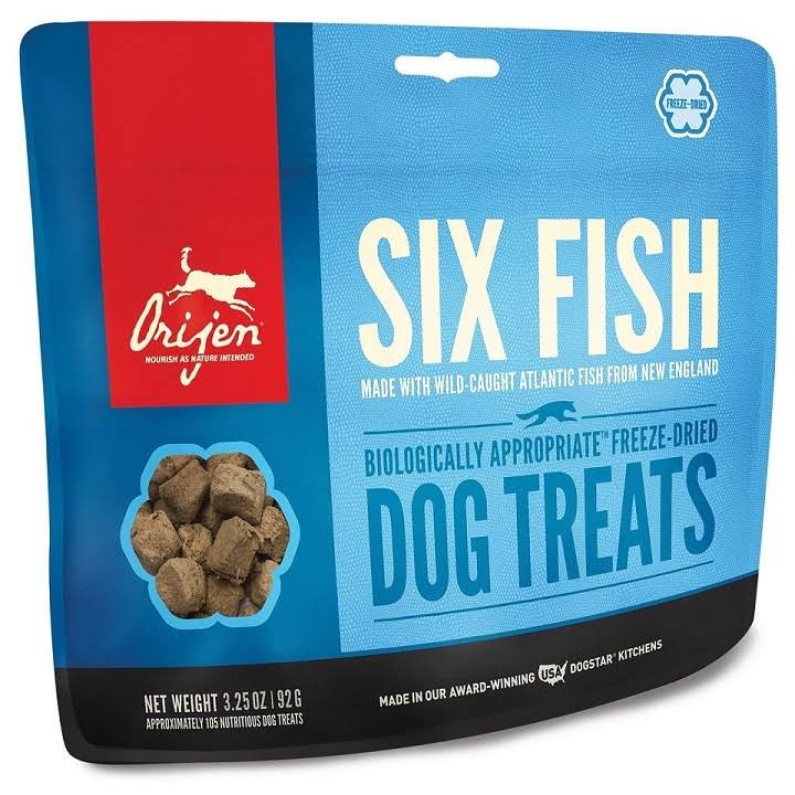 Chewing Snacks Orijen Dog Six Fish Freeze-Dried and Grain-free Snacks for Dogs with Fish
