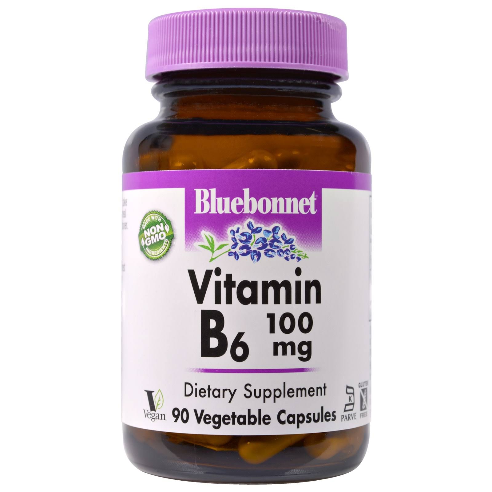 Bluebonnet Nutrition Vitamin B6 Capsule - 100g, 90 Capsules