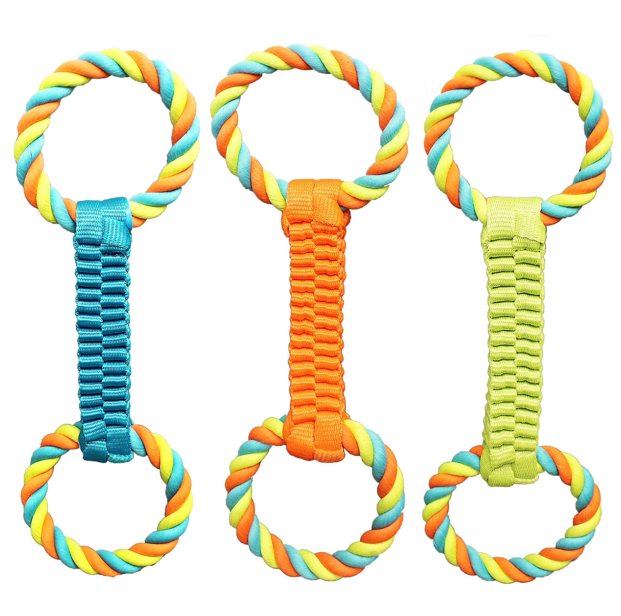 Boss Pet Wb15526 Weave & Rope Tug Dog Toy