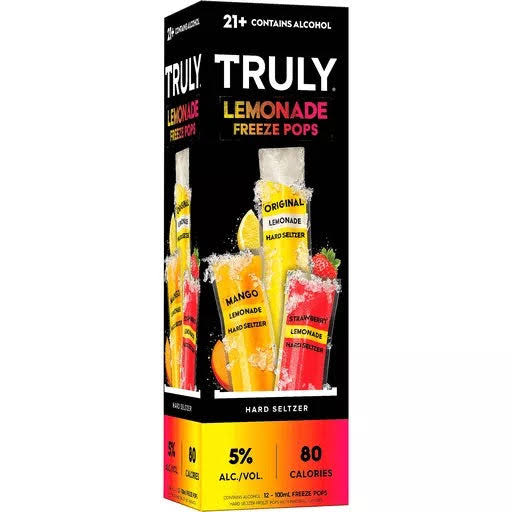 Truly Hard Seltzer Lemonade Freeze Pops Variety (12pk 100 mL)