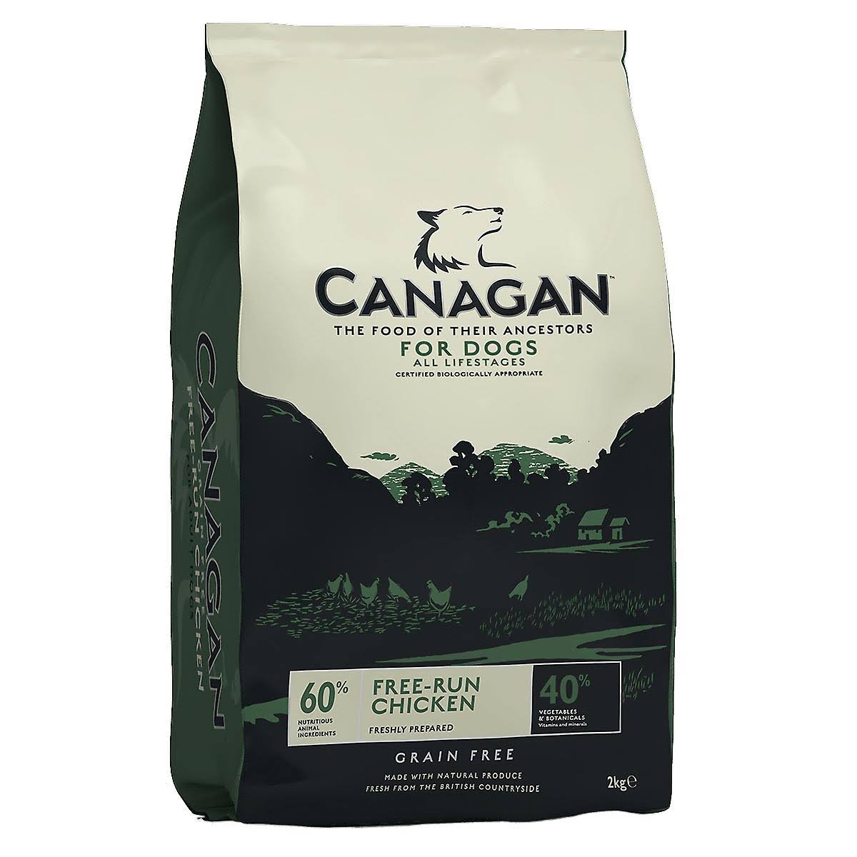 Canagan Chicken Grain Free Dry Dog Food 2Kg Bag