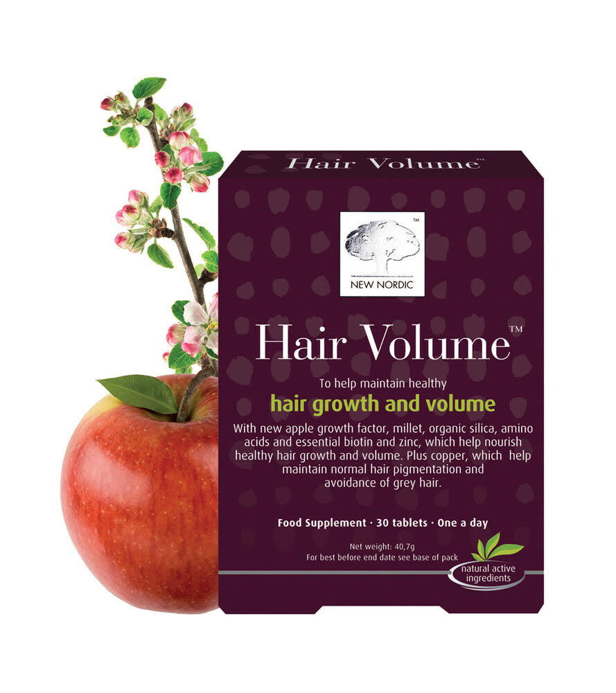 New Nordic Hair Volume Food Supplement Tablets - 30ct
