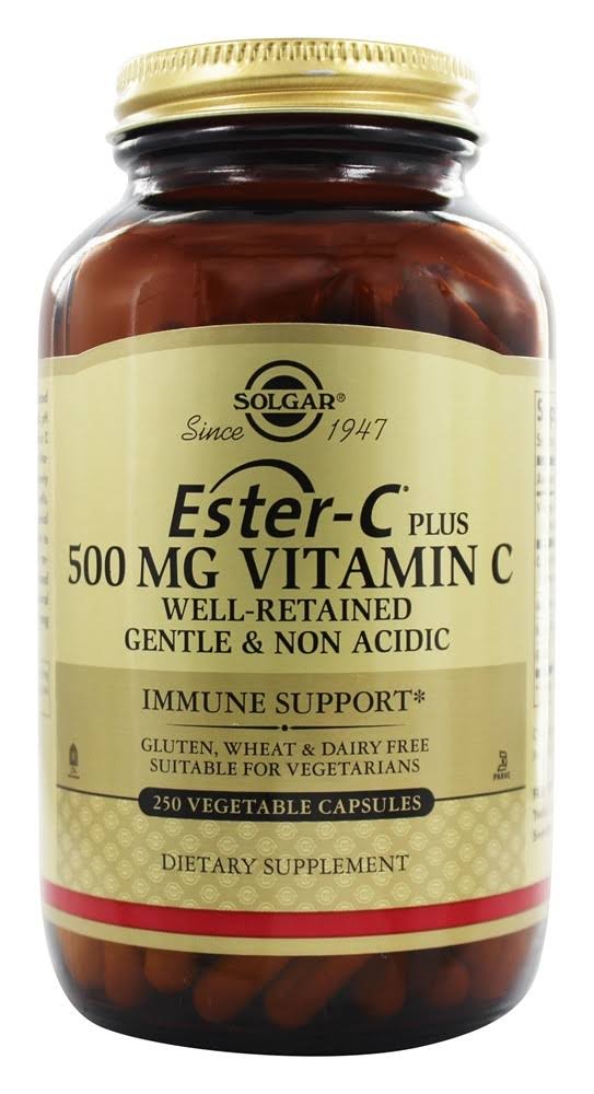 Solgar Ester-C Vitamin C - 250 Vegetable Capsules, 500mg