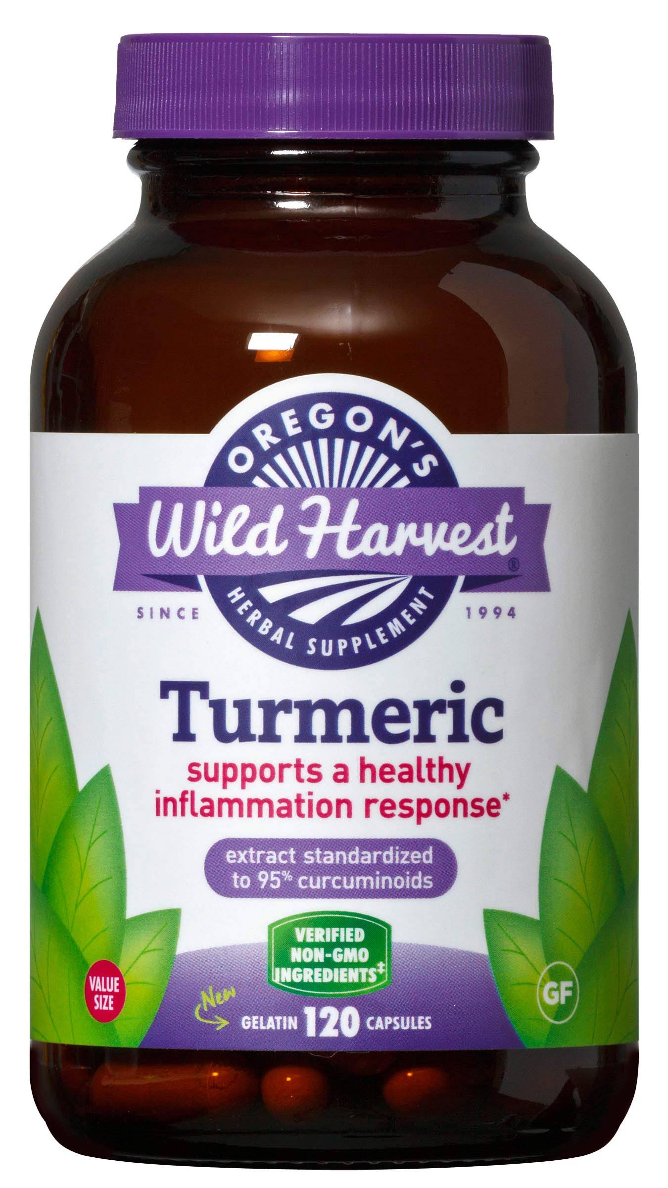 Oregon's Wild Harvest Turmeric Herbal Supplement - 120ct