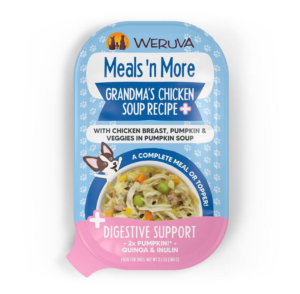 Weruva Meals 'N More Canned Dog Food 3.5oz Digestive Support / Grandma's Chicken Soup