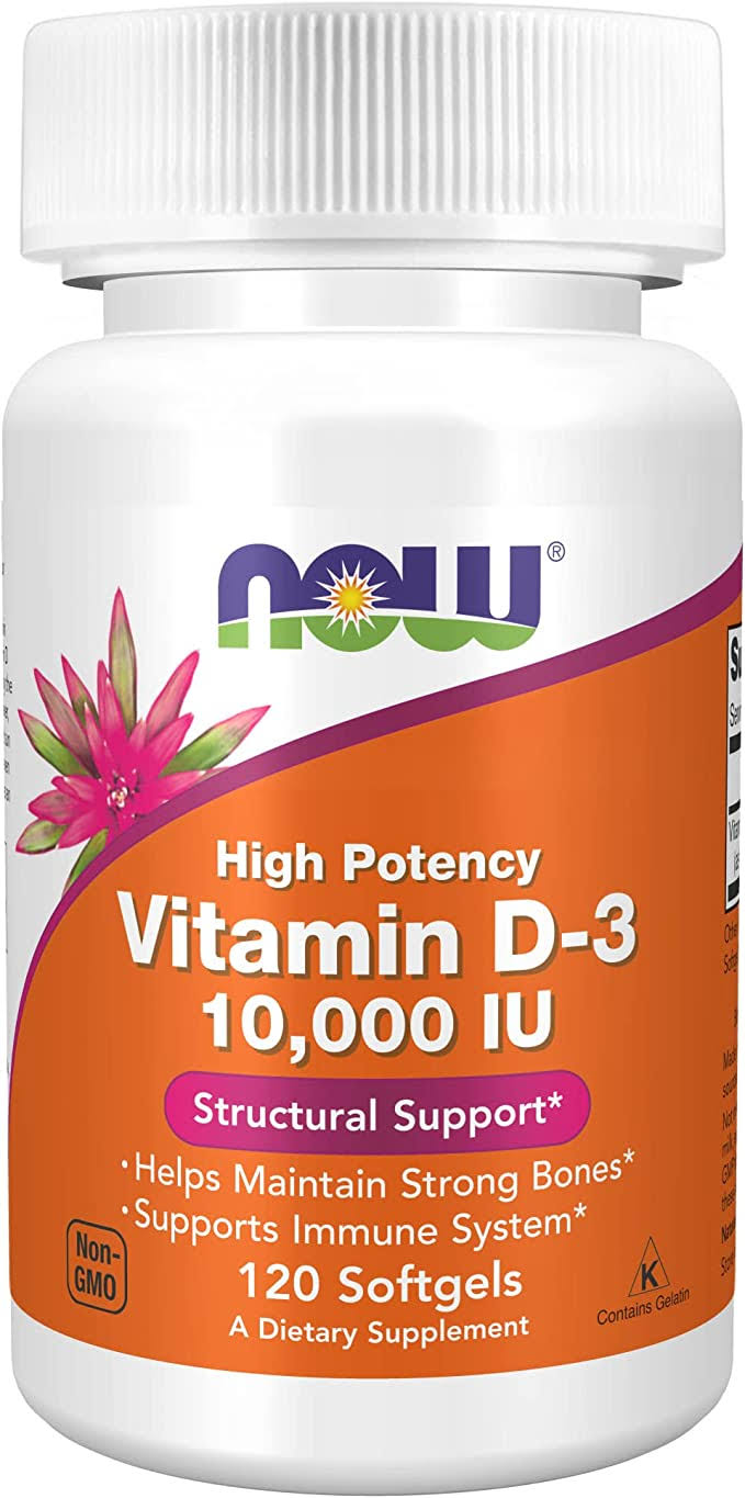 NOW - Vitamin D-3 10,000 IU - 240 Softgels