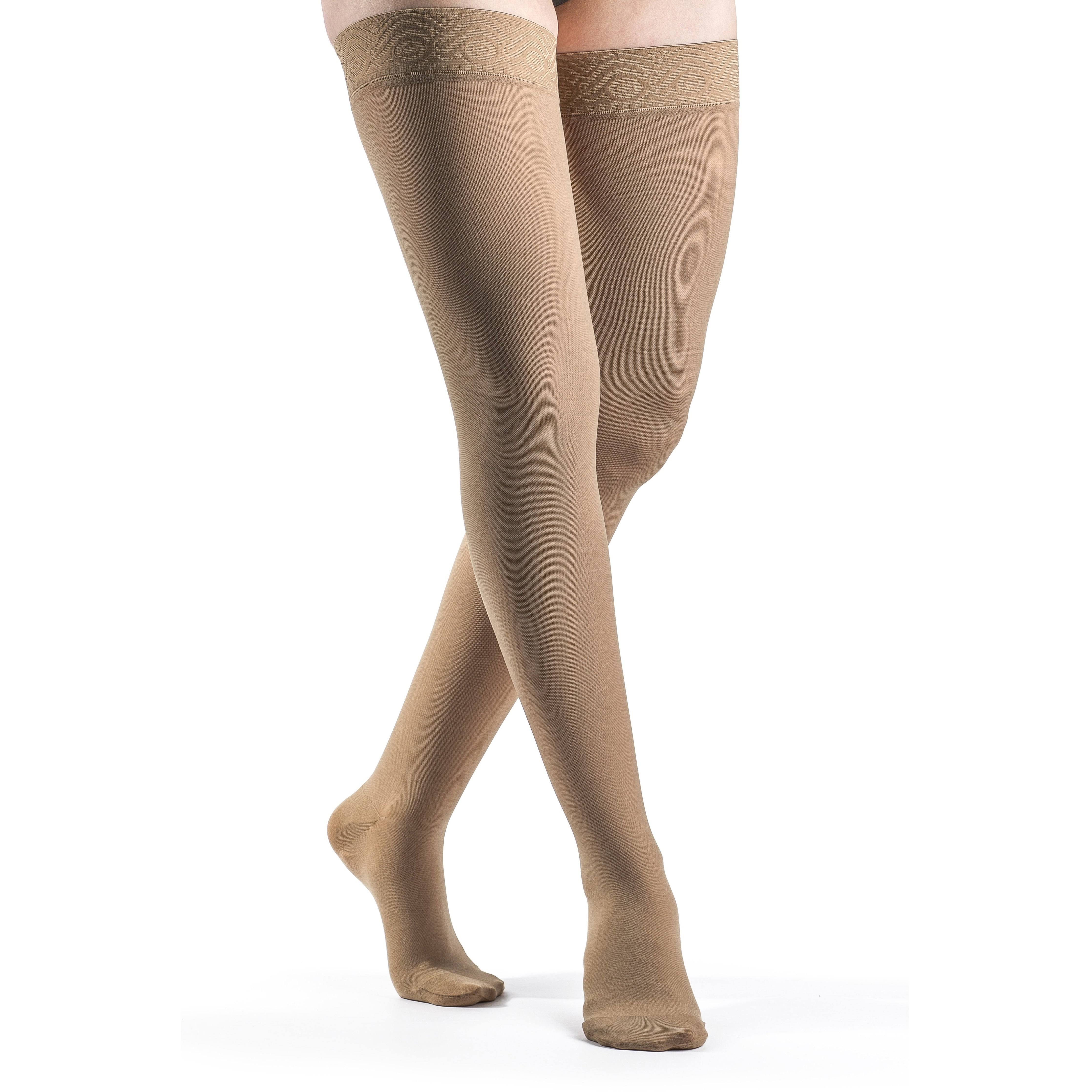 Sigvaris 862 Select Comfort Closed Toe Thigh Highs - with Grip Band - 20-30mmhg, Petite