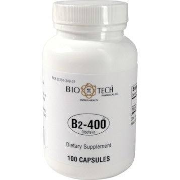 Bio Tech Vitamin B2 400 Dietary Supplement - 100ct