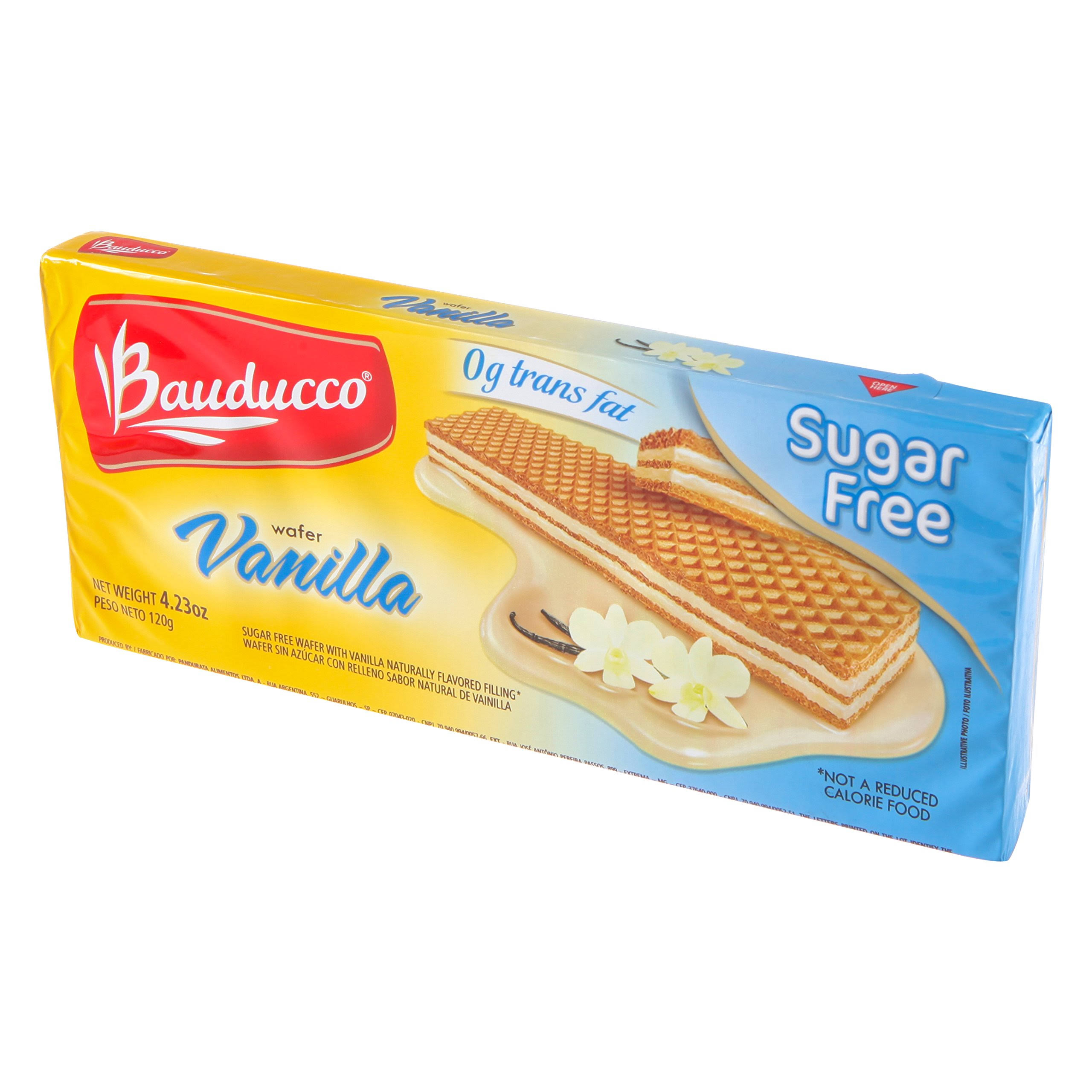 Bauducco Wafer, Sugar Free, Vanilla - 4.2 oz