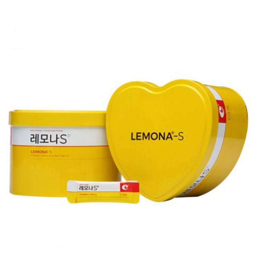 LEMONA Vitamin Powder BTS Special Edition Heart Can (Random Member) as shown in figure 2g X 70 Sticks