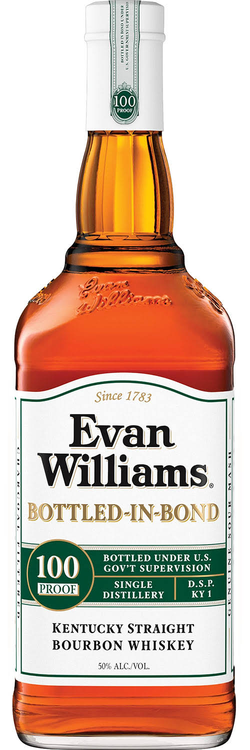 Evan Williams 4 Year Old Bottled in Bond Kentucky Straight Bourbon Whiskey 1L