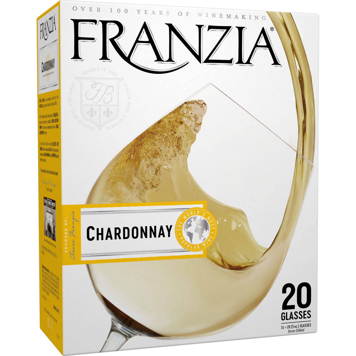 Franzia Chardonnay - 3L, California