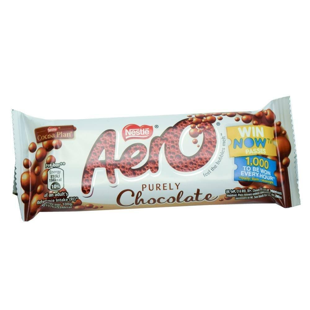 Nestle Aero -Milk Chocolate Bar 36G