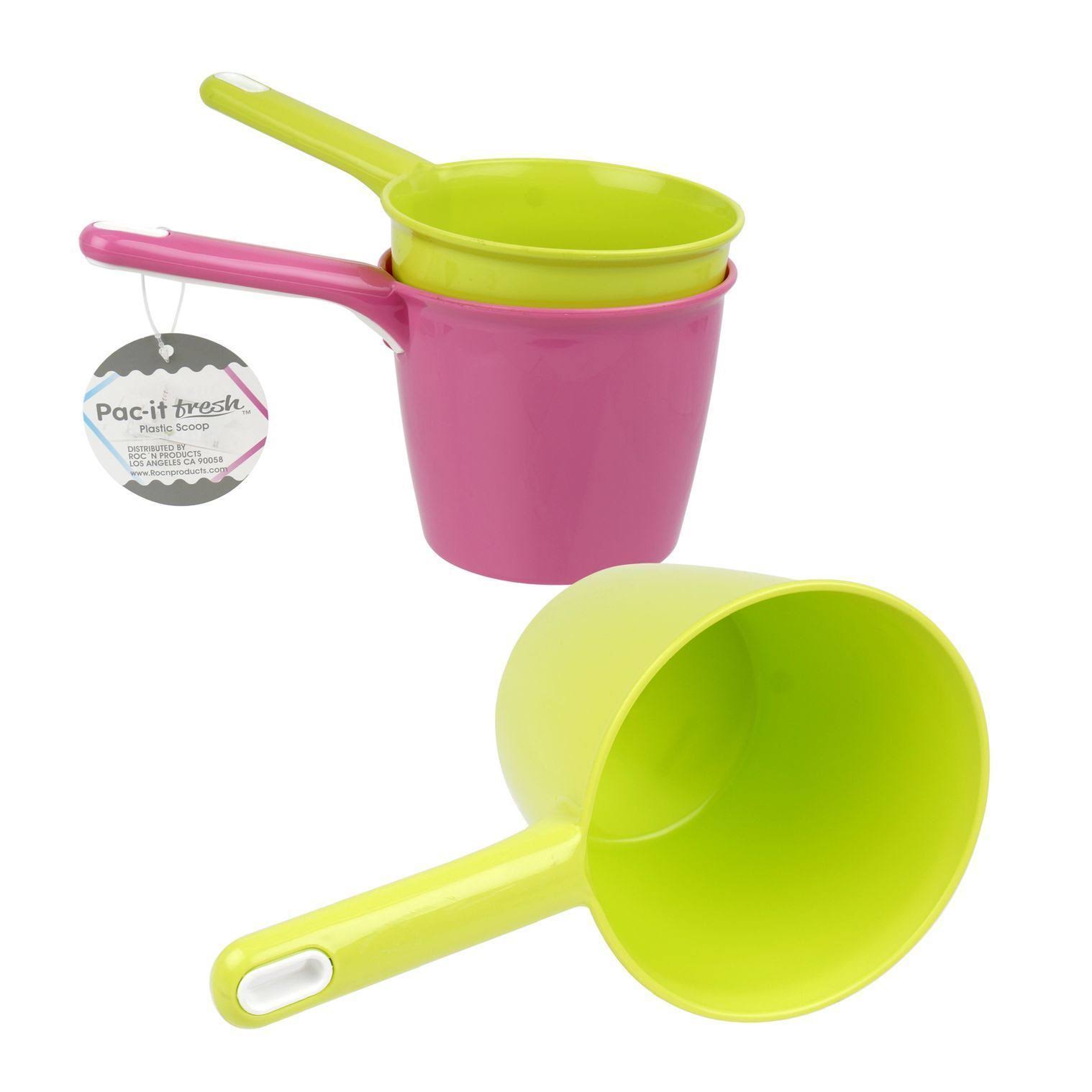 Ddi Assorted Pac-It Fresh 40 oz Plastic Scoop with Handle - Case of 48