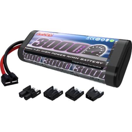 Venom Battery - with Universal Plug, 7.2V, 3000mah, 6 Cell, Nimh