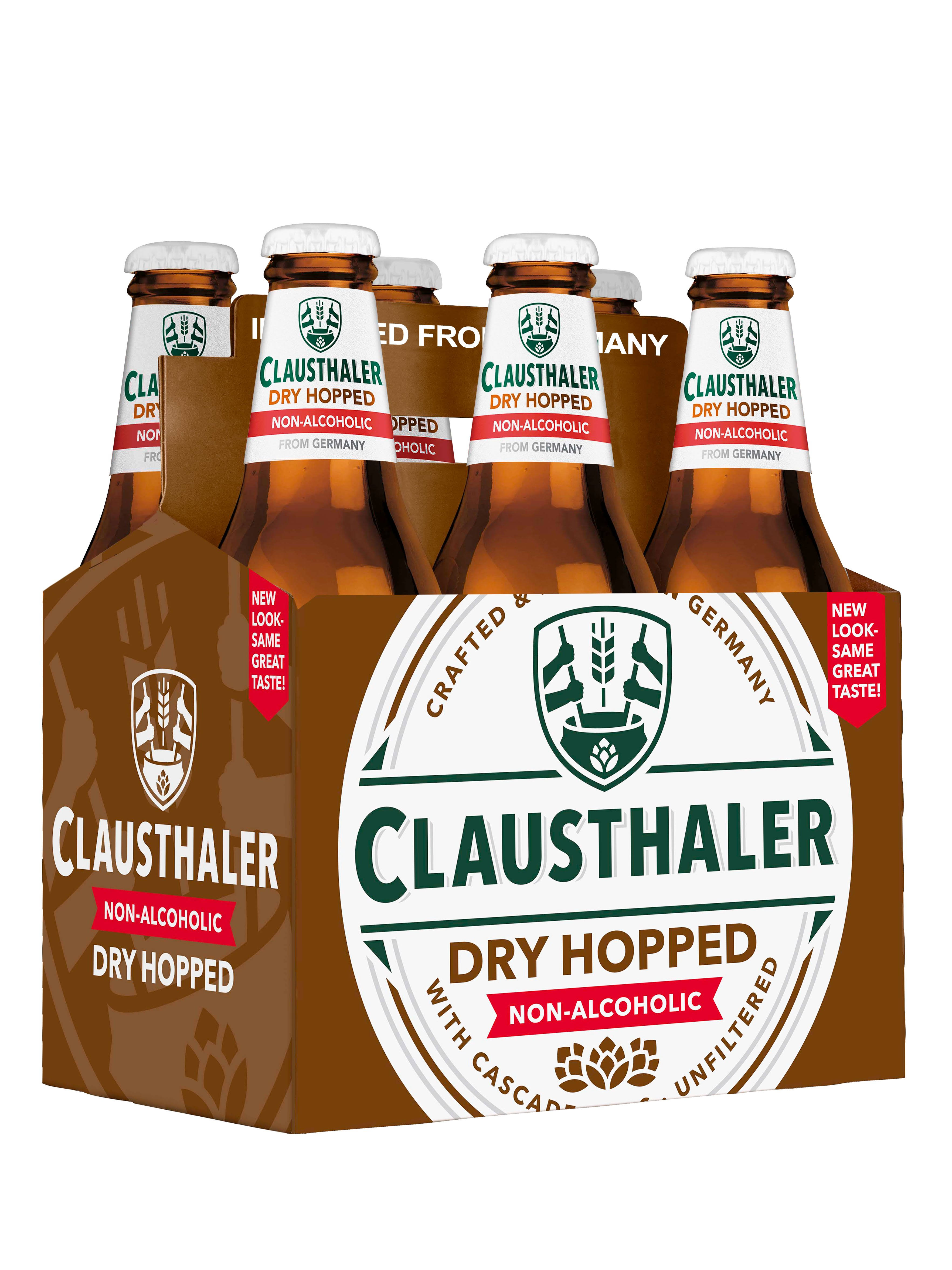 Clausthaler Malt Beverage, Dry Hopped, Non-Alcoholic - 6 - 12 bottles