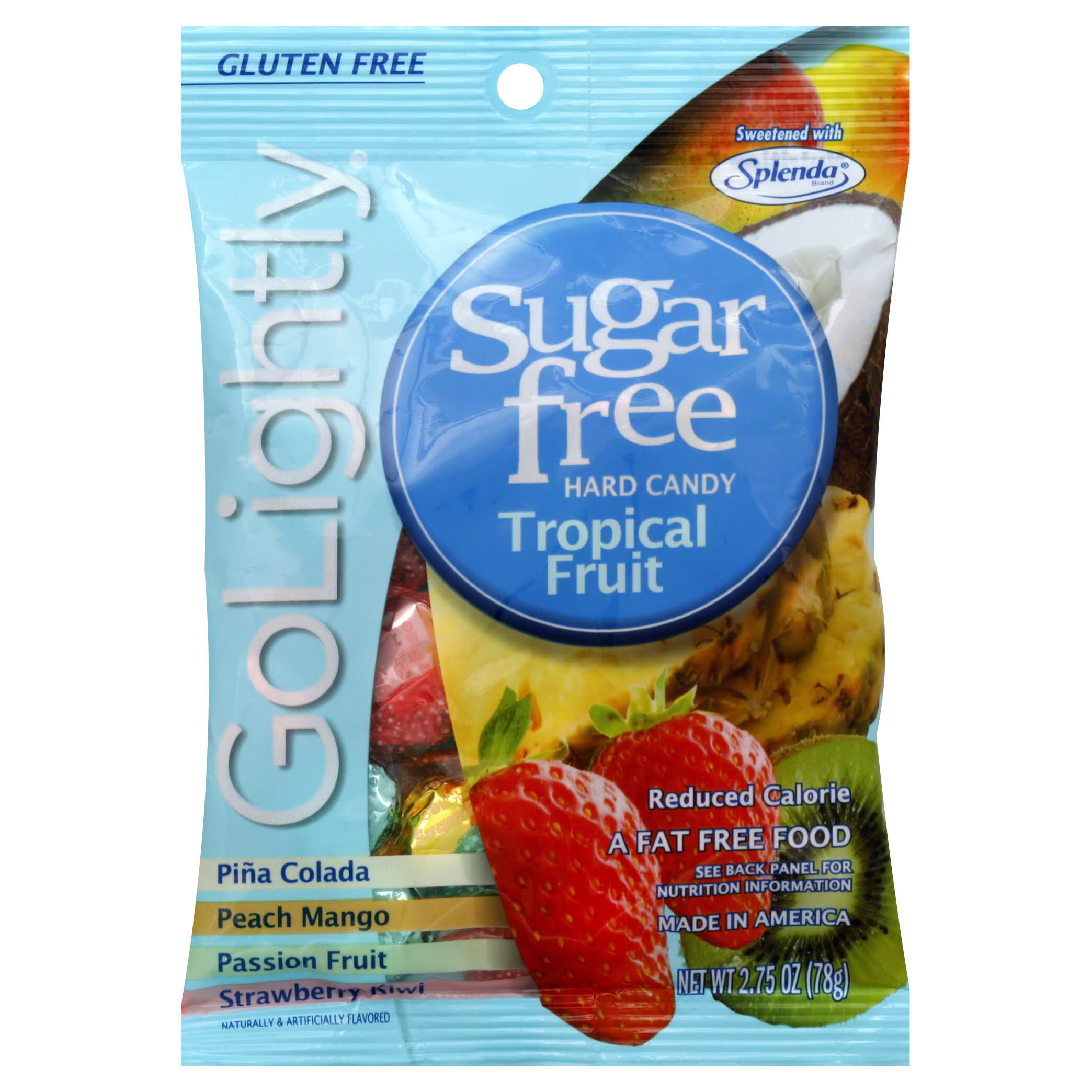 GoLightly Sugar Free Tropical Fruit Candy - 2.75oz