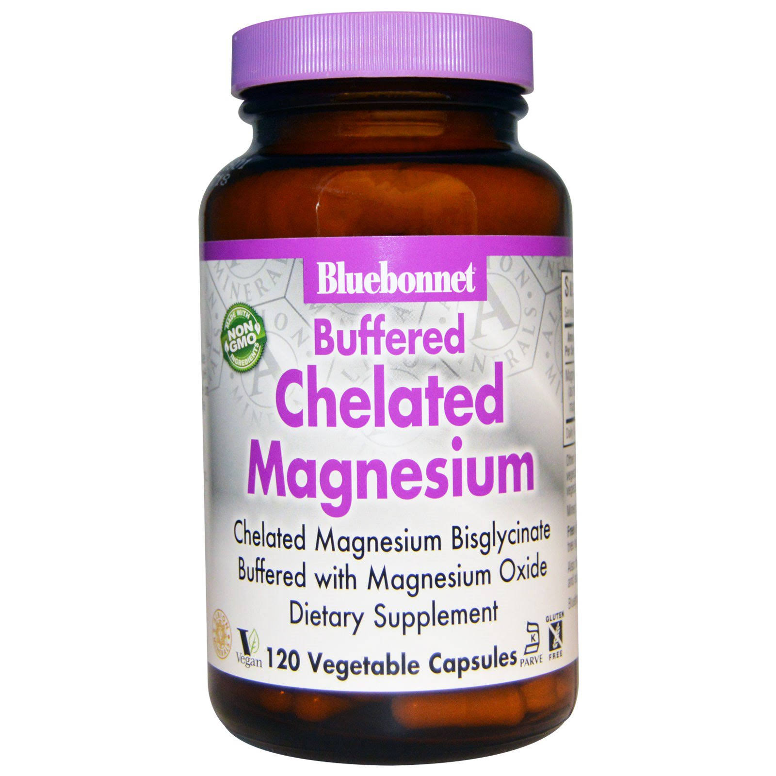 Bluebonnet Nutrition Buffered Chelated Magnesium - 120 Vegetable Capsules