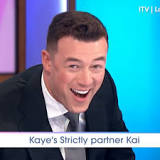 Strictly Come Dancing professional Kai Widdrington's jaw drops at Kaye Adams twerking video
