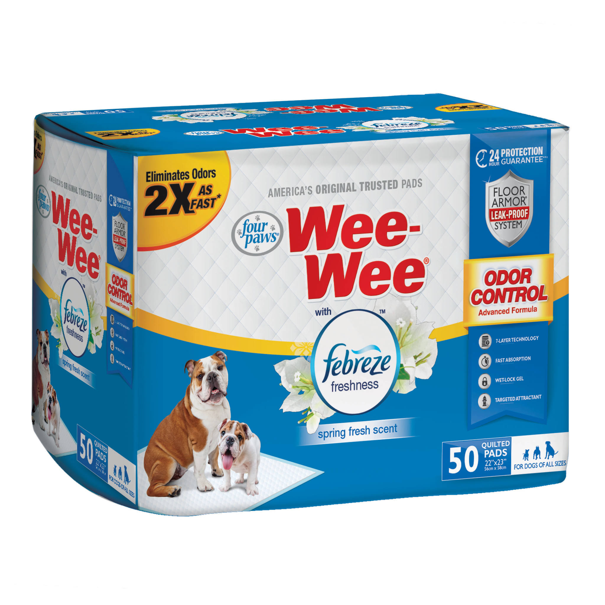Four Paws Wee Wee Pads - 50 Pack