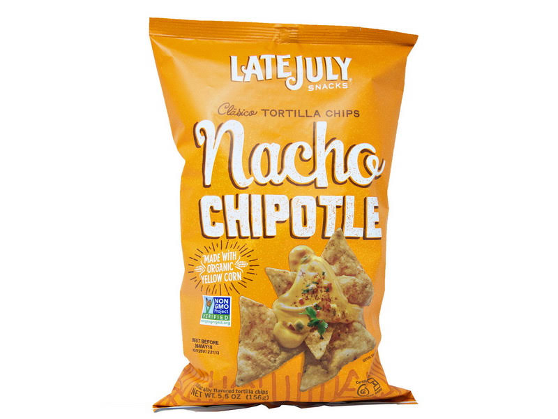 Latee July Clasico Tortilla Chips Snacks - Nacho Chipotle, 5.5oz