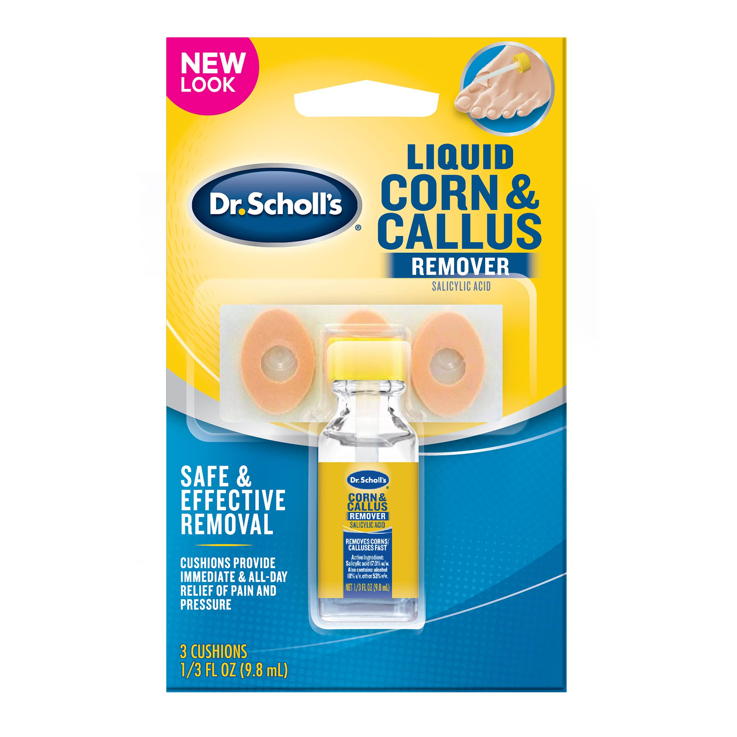 Dr. Scholl's Corn/Callus Remover Liquid, 0.33 Ounce