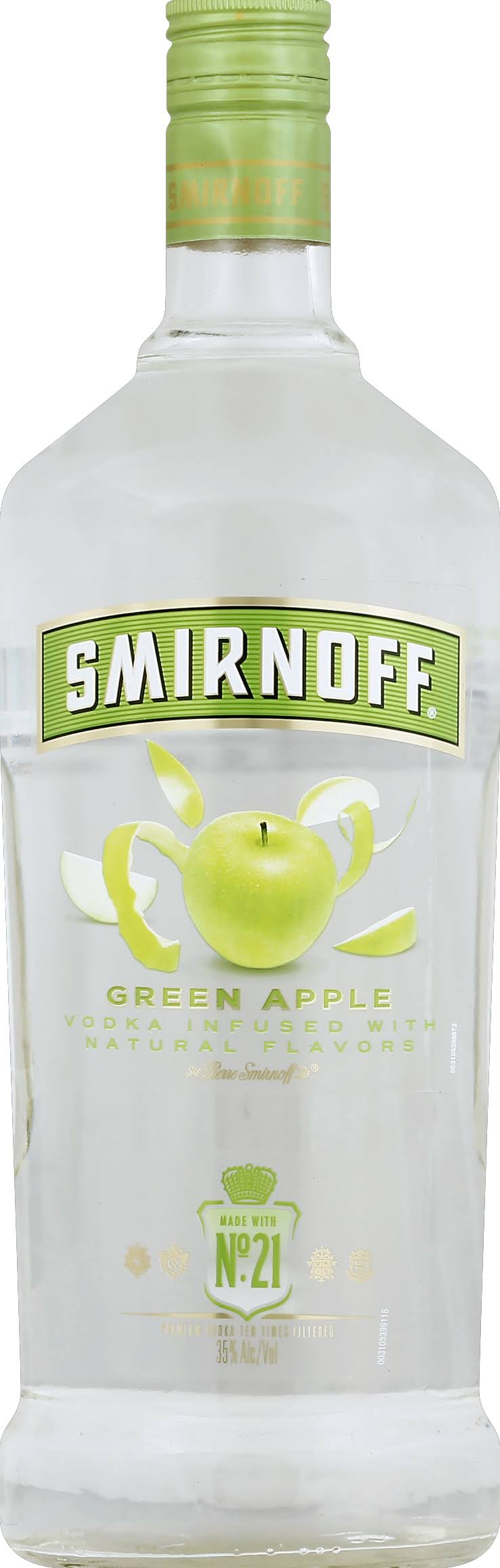 Smirnoff Vodka, Green Apple - 1.75 lt