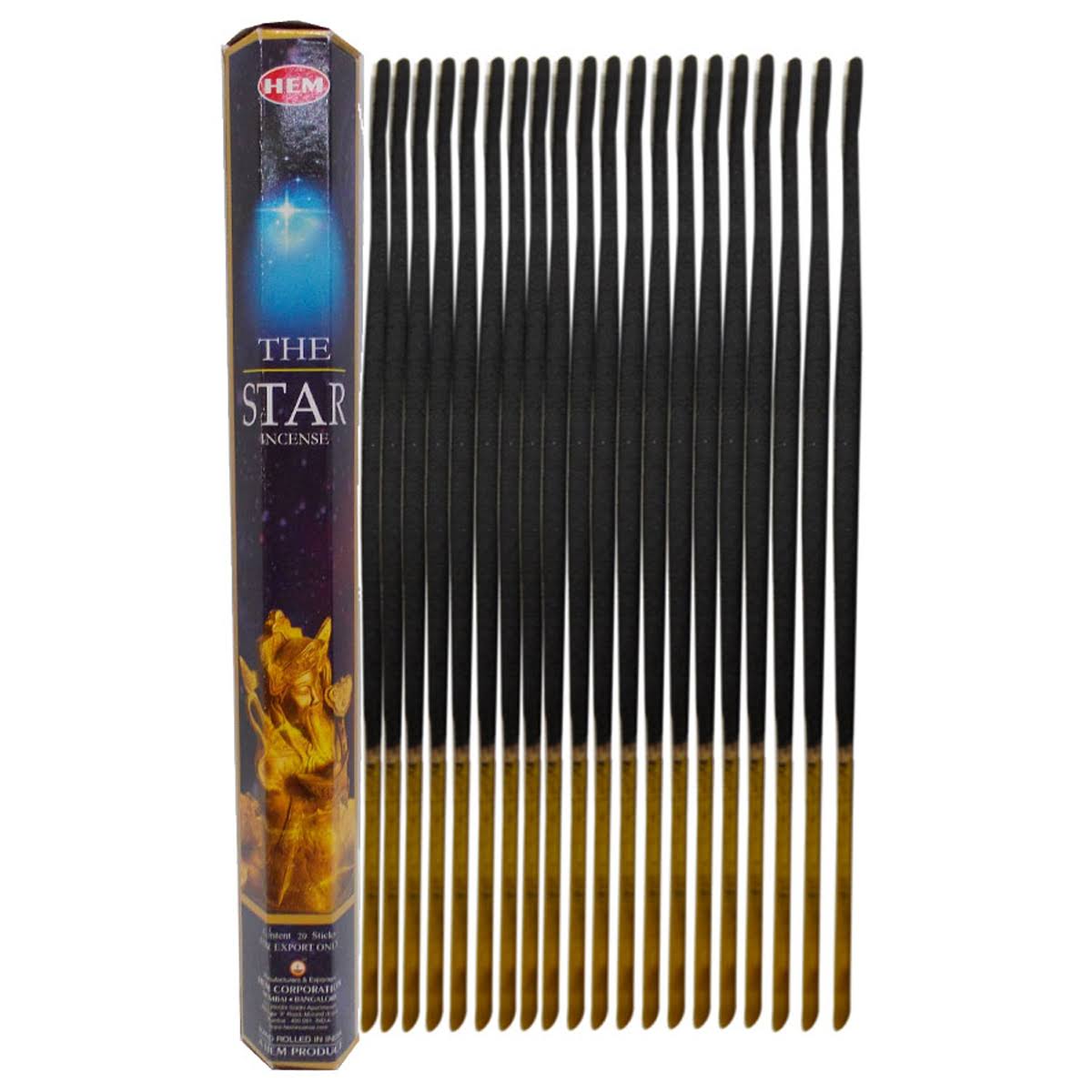 Hem Hex Incense Sticks 20ct Star