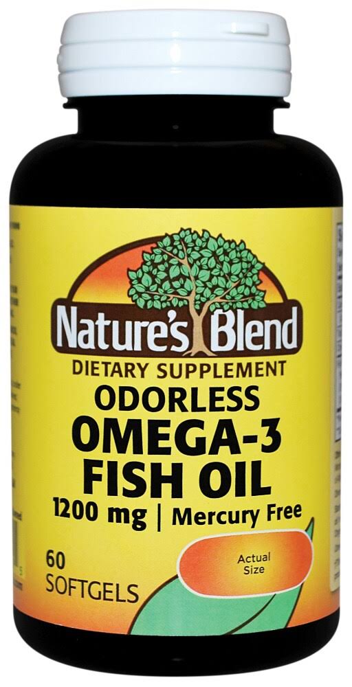 Nature's Blend Omega-3 1200mg Fish Oil Softgels - x60