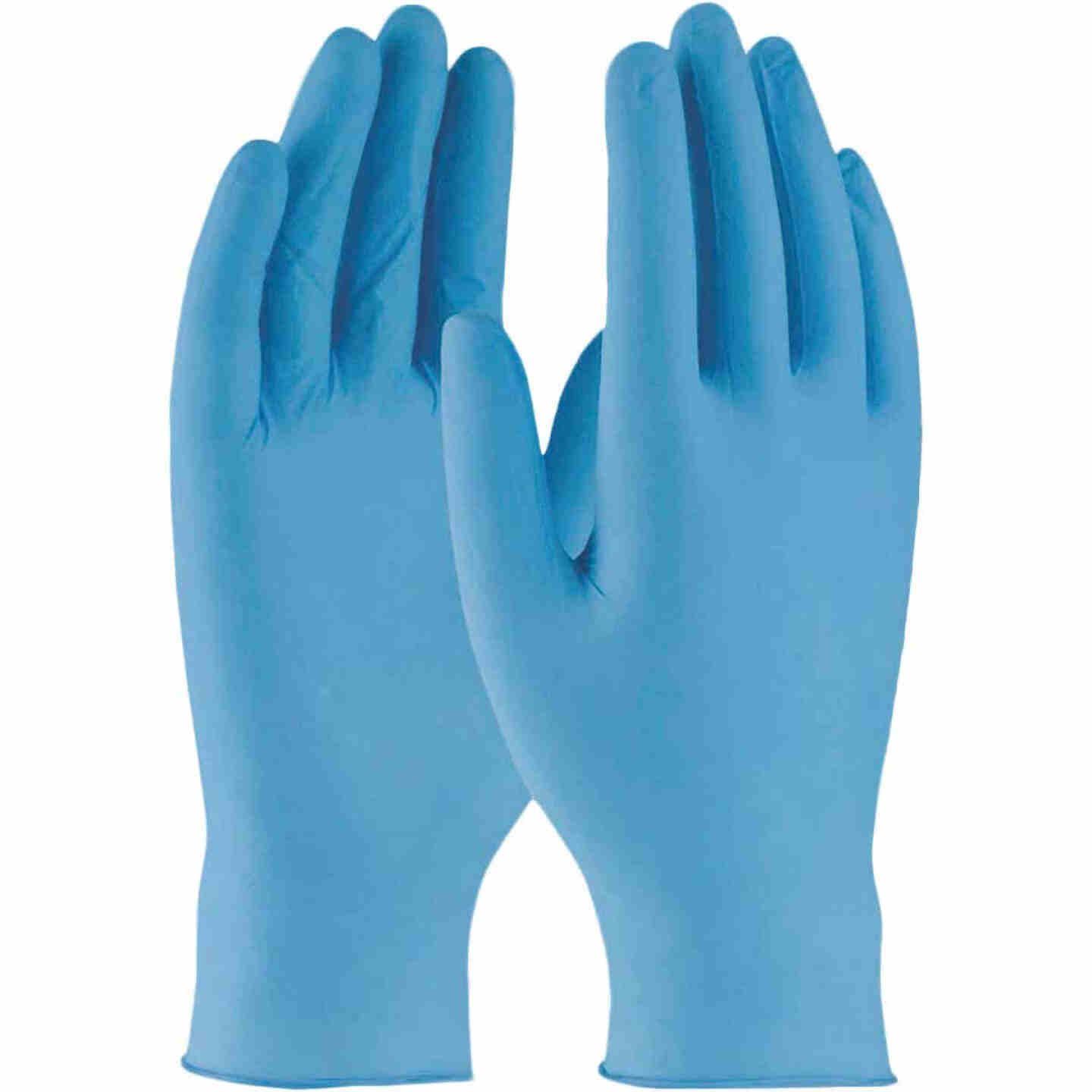 Boss Gloves 2917L Large Powder-Free Blue Nitrile Disposable Gloves