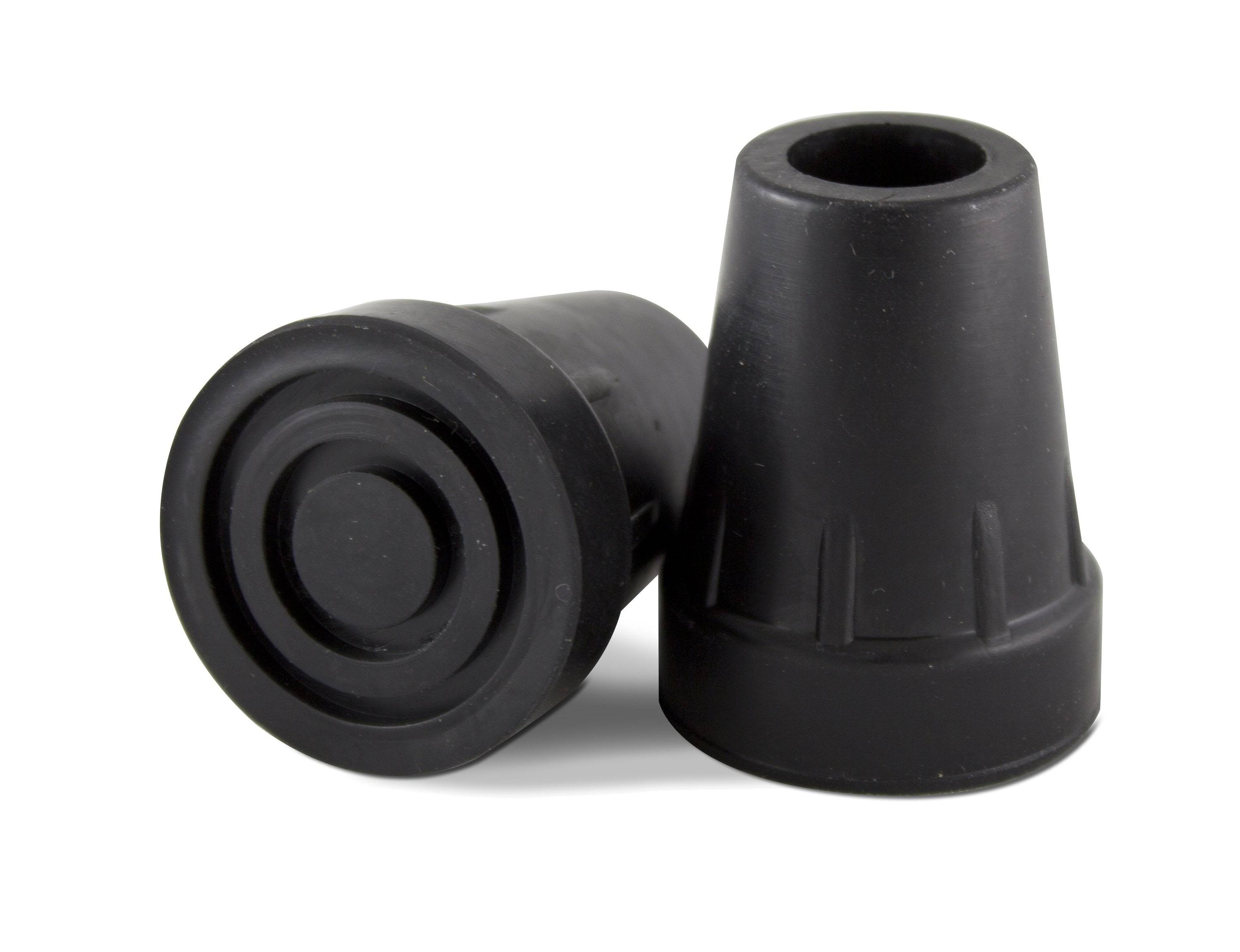 Essential Medical Supply Cane Tips - Black, 1.6cm